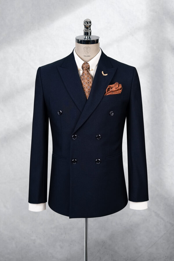 Bộ Suit Xanh Đen Cao Cấp 6 Nút Modern Fit