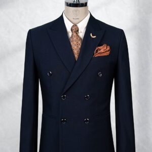 Bộ Suit Xanh Đen Cao Cấp 6 Nút Modern Fit